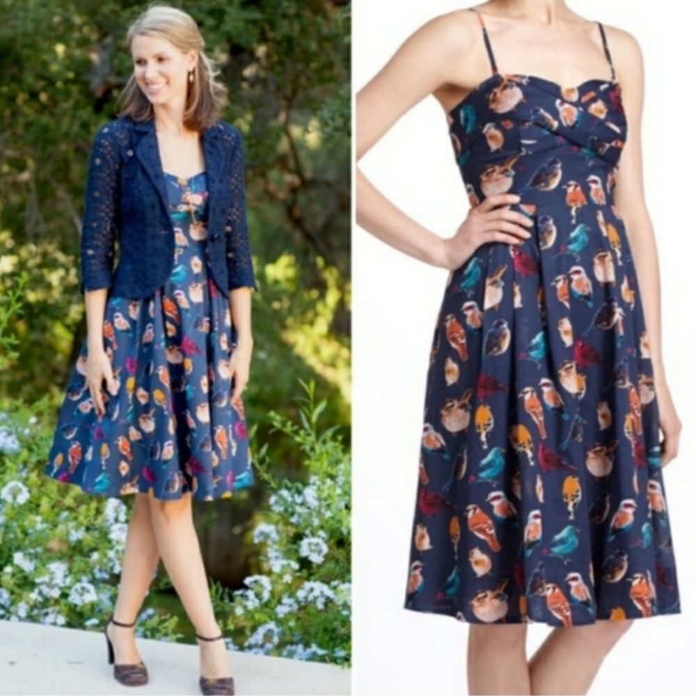 Maeve Anthro dress. Birds! Size 6